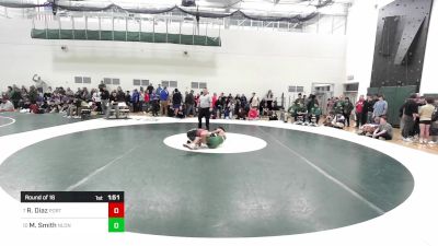 120 lbs Round Of 16 - Ronny Diaz, Portland/Cromwell vs Masyn Smith, New London