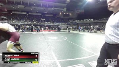 145 lbs Semifinal - Anthony Berg, Whitney vs Chino Igarashi, Del Oro