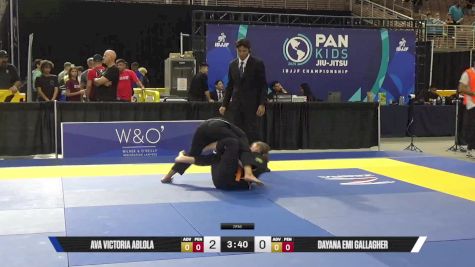 Dayana Emi Gallagher vs Ava Victoria Ablola 2025 Pan Kids Jiu-Jitsu IBJJF Championship