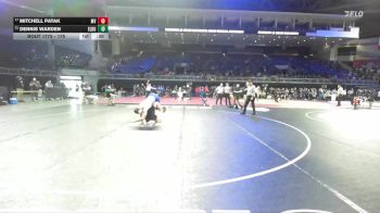 175 lbs Cons. Round 5 - Dennis Warden, El Dorado vs Mitchell Patak, Mesa Verde