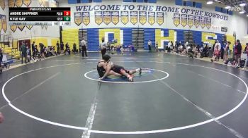 126 lbs Quarterfinals (8 Team) - Kyle Gay, George Jenkins vs Andre Shiffner, Palmetto