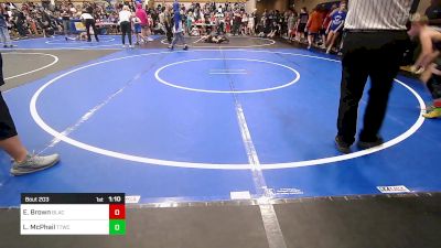 76 lbs Quarterfinal - Easton Brown, Blackwell Wrestling Club vs Lincoln McPhail, Team Tulsa Wrestling Club