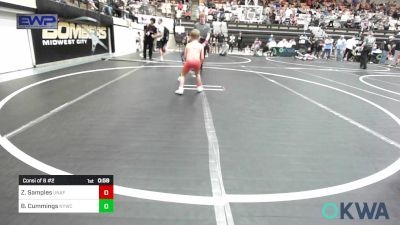 55 lbs Consi Of 8 #2 - Zaidyn Samples, Unaffiliated vs Beckham Cummings, Newcastle Youth Wrestling