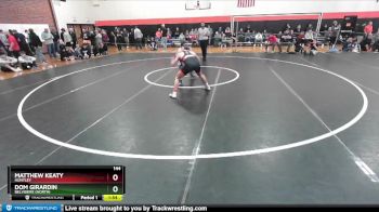 144 lbs Champ. Round 2 - Dom Girardin, Belvidere (NORTH) vs Matthew Keaty, HUNTLEY