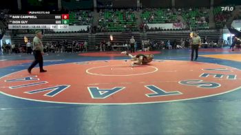 1A-4A 138 5th Place Match - Bam Campbell, Brooks vs Dion Guy, Alexandria HS