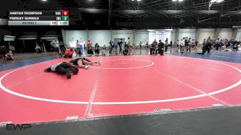 110 lbs Rr Rnd 2 - Jamiyah Thompson, Team Of Hard Knox vs Presley Garrels, Shelton Wrestling Academy