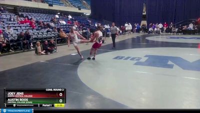 174 lbs Cons. Round 2 - Joey Jens, North Central College vs Austin Roos, Central College (Iowa)