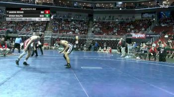3A-150 lbs Cons. Round 2 - Jason Rivas, Des Moines East vs Evan Ralfs, North Scott