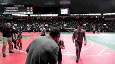 75 lbs Cons. Round 3 - Legend Brown, FOS2 vs Beau Coleman, PBG1