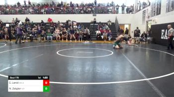 138 lbs Semifinal - Carmine Lenzi, Berks Catholic vs Nolen Zeigler, West Perry