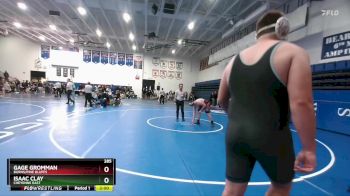 285 lbs Champ. Round 1 - Gage Gromman, Burns/Pine Bluffs vs Isaac Clay, Cheyenne East