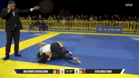 Elyse Nicole Shaw vs Aria Bronte Gaitan Altuna 2025 Pan IBJJF Jiu-Jitsu No-Gi Championship