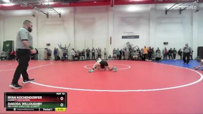 138 lbs Champ. Round 3 - Ryan Kochendorfer, Garrett High School vs Dakoda Willoughby, Red Hawk Wrestling Academy