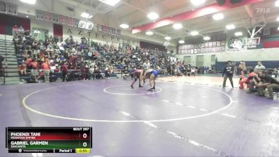 157 lbs Cons. Round 3 - Gabriel Garmen, Sahuarita vs Phoenix Tani, Mountain Empire