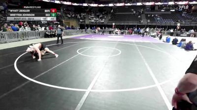 Cons. Round 2 - Breyten Johnson, Kingsbury County vs Wyatt Zeigler, Mobridge-Pollock