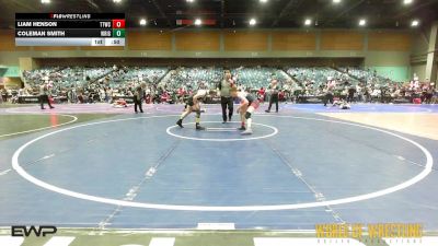 135 lbs Consi Of 16 #1 - Liam Henson, Tulare Titans Wrestling Club vs Coleman Smith, Wright Wrestling Academy