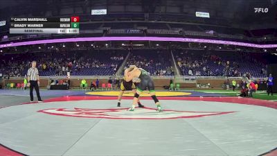 D3-215 lbs Semifinal - Brady Warner, Napoleon vs Calvin Marshall, Ogemaw Heights