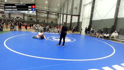 Junior FK - 157 lbs Cons. Round 5 - Cooper Nees, Port Angeles Wrestling Club vs Andrew Kuhn, Washington