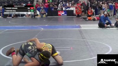 100 lbs Cons. Round 1 - Kenyon Hill, CKSY Lions vs Josiah Adame, Hugoton