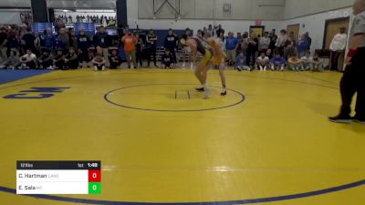 121 lbs R-64 - Collier Hartman, Canon-McMillan vs Evan Sala, Mt. Lebanon