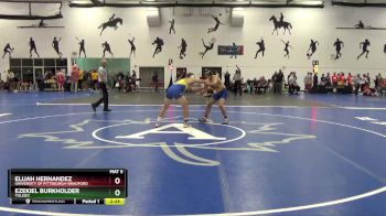 157 lbs Cons. Round 2 - Elijah Hernandez, University Of Pittsburgh-Bradford vs Ezekiel Burkholder, Toledo