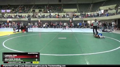 50 lbs Quarterfinal - Grayson Guelig, Edina Wrestling Association vs Carson Finn, Cass Lake Bears