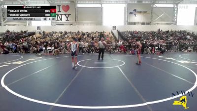 93 lbs Champ. Round 1 - Chase Vicente, Long Beach Gladiators Wrestling vs Kelsin Davis, Black Belt Wrestling Academy