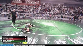 53 lbs Quarterfinal - Nathan Moore, St. Maries WC vs Waylon Martin, Southern Idaho TC