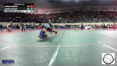 161 lbs Consi Of 4 - Jarius Johnson, Pitbull Wrestling Academy vs Miguel Bryson, Hennessey Eagles Jr High