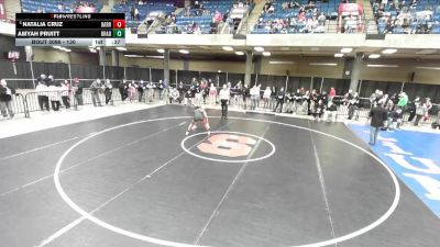 130 lbs Cons. Semi - Natalia Cruz, Unattached vs Amyah Pruitt, Unattached