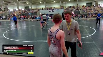 95 lbs Champ. Round 1 - Aidan Hovsepian, Sumner Co Wrestling Club vs Joseph Blazek, SDWA