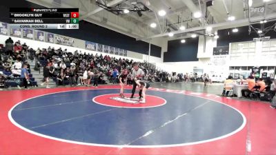 120 lbs Cons. Round 2 - Brooklyn Guy, Westminster vs Savannah Bell, Vista Murrieta