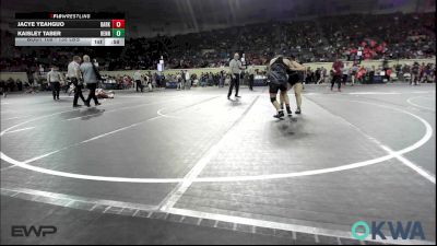 135 lbs Consi Of 4 - Jacye Yeahguo, Darko Valley Wolf Pack vs Kaisley Taber, Hennessey Takedown Club