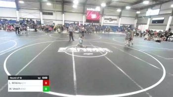 62 lbs Round Of 16 - Lane Wilkins, AZ Heat WC vs Welker Veach, Dove Creek Bulldogs