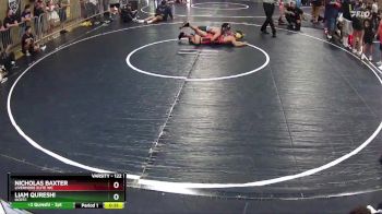 122 lbs Cons. Round 4 - Nicholas Baxter, Livermore Elite WC vs Liam Qureshi, OCRTC