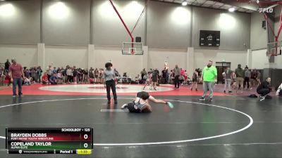 125 lbs Semifinal - Copeland Taylor, Alpha Elite vs Brayden Dobbs, Fort Payne Youth Wrestling