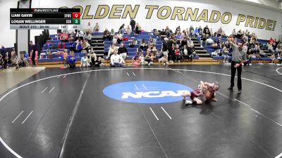 64-66 lbs Round 1 - Liam Gavin, Swamp Fox Wrestling Club vs Logan Wellinger, CCNS