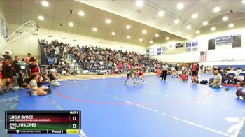 110 lbs Champ. Round 2 - Lucia Bybee, San Clemente High Girls Wrestl vs Evelyn Lopez, Anza