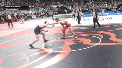 Cons. Round 3 - Brock Lindley, Elkhorn South vs Maxum Rodgers, Millard South