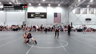 115 lbs Round 3 (6 Team) - Peyton Wendel, Prestige Worldwide vs Myles Hoover, OMP