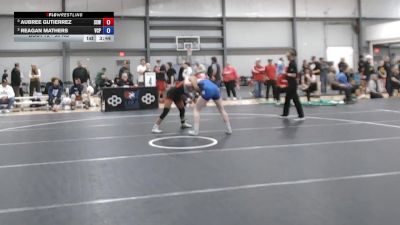 53 kg Semis - Aubree Gutierrez, Surfside X Wrestling vs Reagan Mathers, Valiant College Preparatory