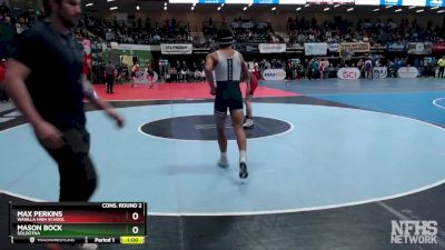 135 lbs Cons. Round 2 - MAX PERKINS, Wasilla High School vs Mason Bock, Soldotna