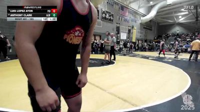 185 lbs Champ. Round 2 - Luis Lopez Ayon, Pioneer vs Anthony Clark, Sierra Sabers