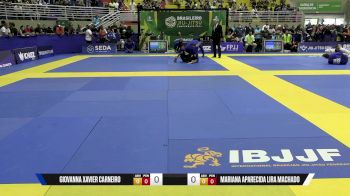 Mariana Aparecida Lira Machado vs Giovanna Xavier Carneiro 2025 Brasileiro Jiu-Jitsu IBJJF