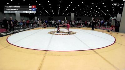 110 lbs Cons. Quarters - Caden Bowling, Blackwell Wrestling Club vs Lane Arnold, Grind Wrestling Academy