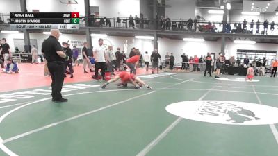 138 lbs Consi Of 8 #1 - Ryan Ball, Somers vs Justin D'arce, Center Moriches