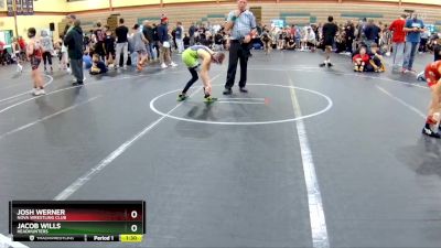 88 lbs Cons. Semi - Jacob Wills, Headhunters vs Josh Werner, NOVA Wrestling Club