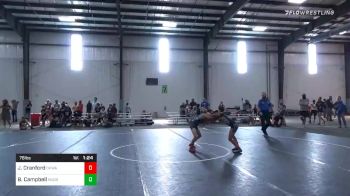 76 lbs 5th Place - Jack Cranford, Okwa vs Beckett Campbell, Hudson WC