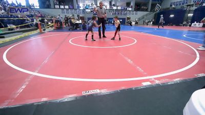 46 lbs Consi Of 4 - Miles Sutton, Bentonville Wrestling Club vs Ava Adams, Springdale Youth Wrestling Club