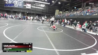 76 lbs Cons. Round 5 - Asa Mann, Black Fox vs Colby Yelton, SlyFox Wrestling Academy